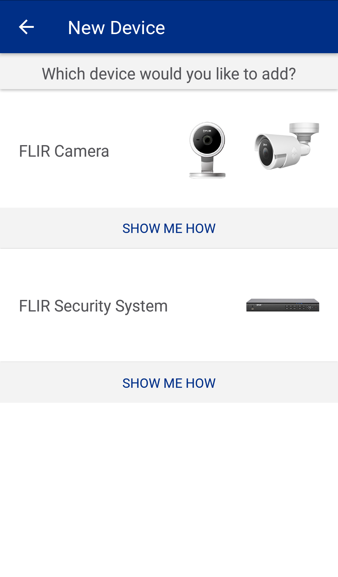 FLIR Secure android - new device