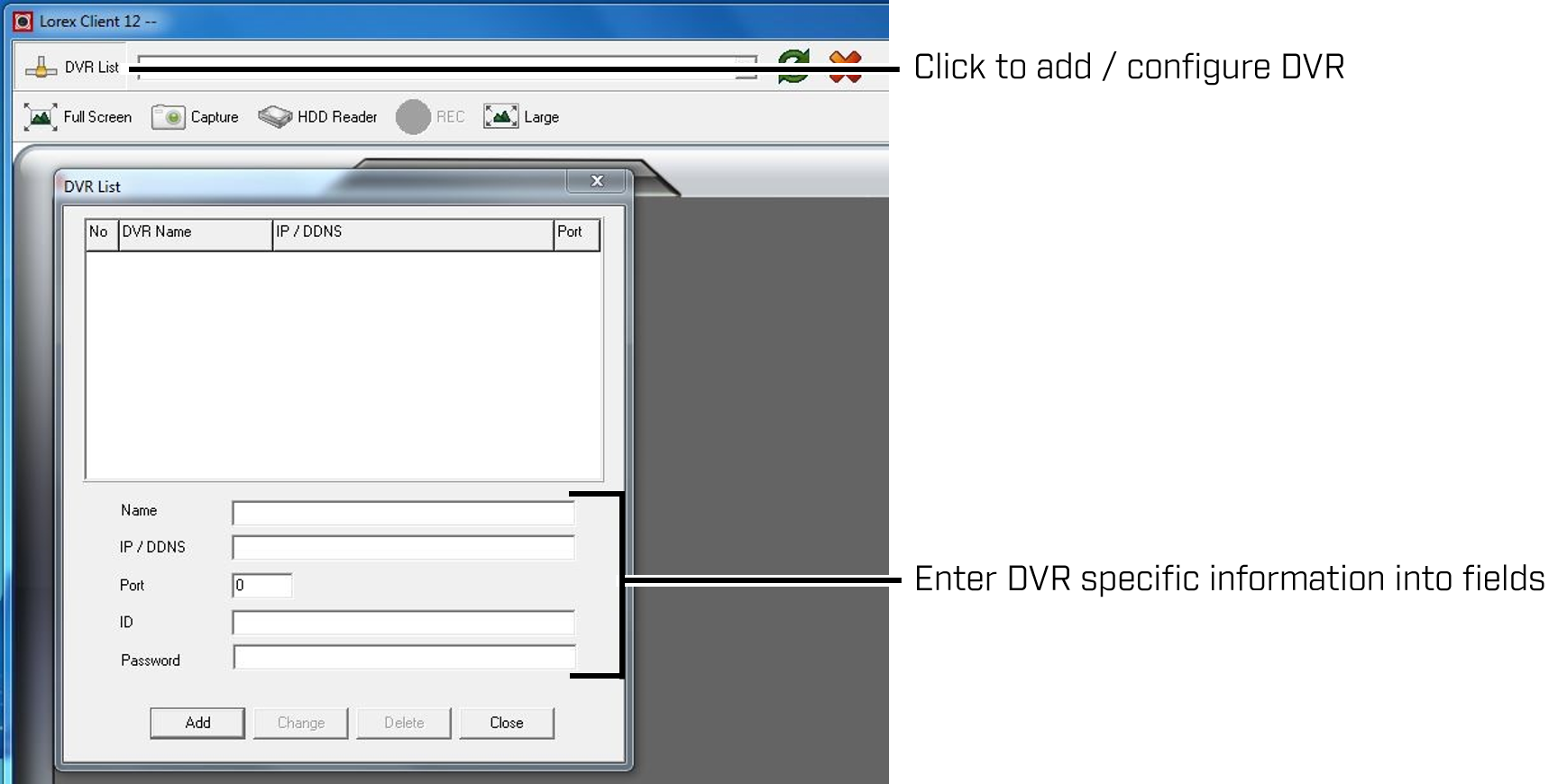 Configuring Lorex Client 12 Software