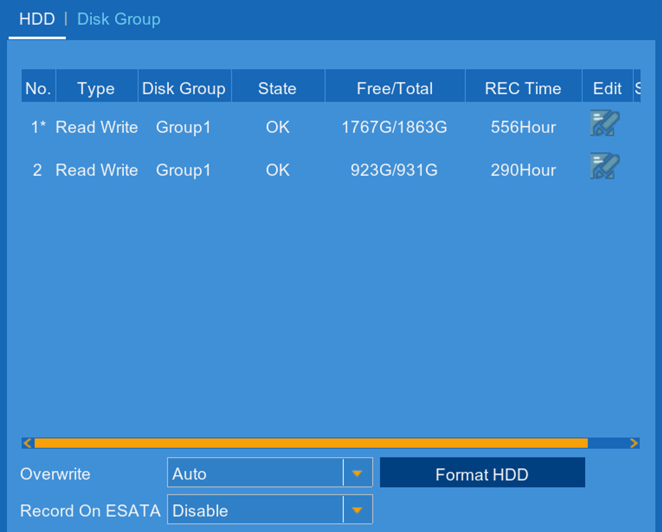 HDD Disk Group