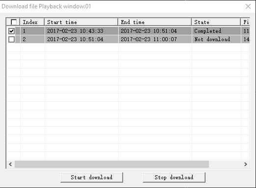Lorex ECO Stratus: Download file Playback Window Completed