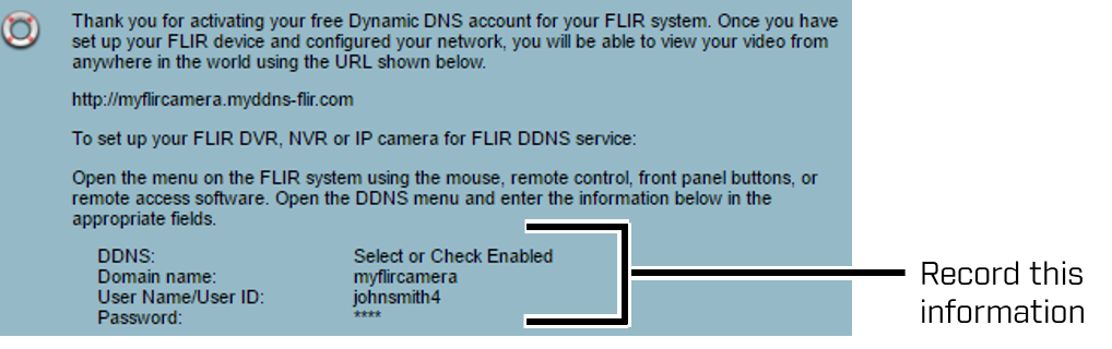 FLIR Website: Configuration Callout