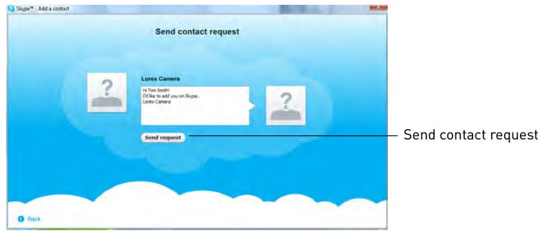 Skype add contact menu