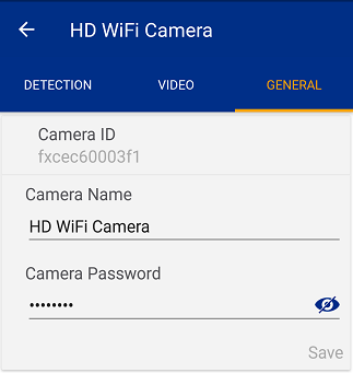 Lorex Secure app: Change Camera Name