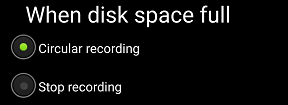 When disk space full