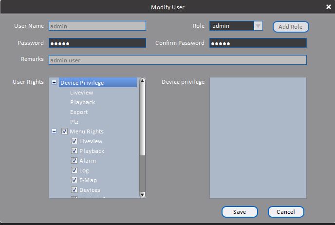 FLIR Cloud Client: Modify User Window